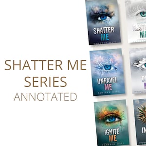 SERIE SHATTER ME Libros anotados / Libros personalizados / Libros personalizados / Regalos literarios / Tahereh Mafi / Kenji Kishimoto / Booktok / Aaron Warner