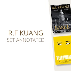 R.F. KUANG BOOKS Annotated | Custom | Personalized books | Bookish gift | Booktok | Fantasy books| Babel | Yellowface | Poppy War | Lovell