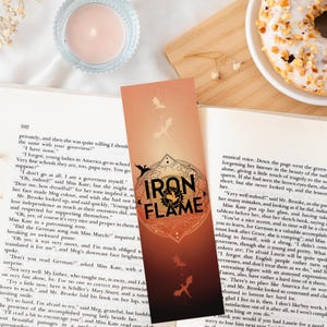 Iron Flame by Rebecca Yarros Bookmark Quote | Booktok Romantasy | Xaden Riorson Violet Sorrengail | Fourth Wing Merch | Basgiath war college