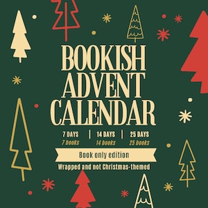 RÉSERVEZ UNIQUEMENT Calendrier de l'Avent | Noël | Amoureux des livres | Cadeau livresques | Réservez un rendez-vous à l'aveugle | Cadeau rat de bibliothèque | Booktok | Saint-Valentin | Anniversaire