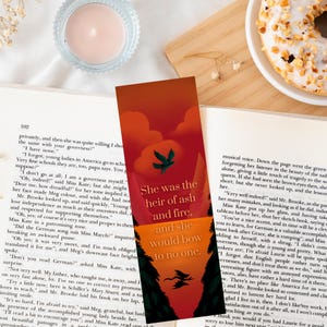 Erede del fuoco di Sarah J Maas Segnalibro Citazione / Romanticismo / Regalo libresco / Booktok / Trono di vetro