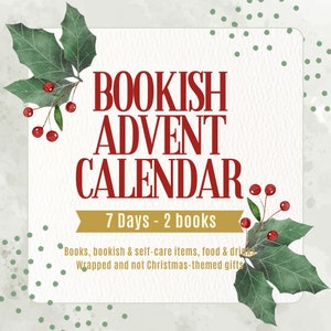 7 DAYS BOOKISH Advent Calendar | Christmas gift | Book Lover | Bookish gift | Book Blind Date | Booktok | Valentine&#39;s Day | Birthday
