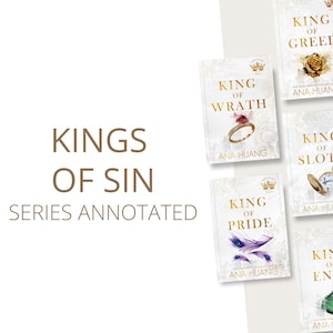 キングス・オブ・シン・シリーズ注釈付き書籍 | ツイステッド・シリーズ | Booktok グッズ | キング・オブ・レイス | ダンテ・ルッソ | ヴィヴィアン・ラウ | アナ・フアン