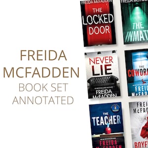 FREIDA MCFADDEN BOOKS Annotated | Custom | Personalized books | Bookish gift | Thriller | Booktok | Never lie | The Housemaid | The Inmate