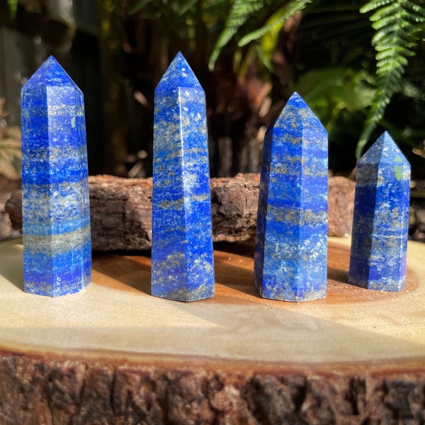 A+ Grade Lapis Lazuli Tower Point | Obelisk | Crystal Wand | Healing Stone | Protection | Energy | Immunity
