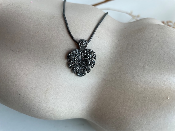 Adjustable Authentic Pilgrim Oxididized Black Mon… - image 1