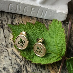 Boucles d&#39;oreilles vintage Danemark Design en argent plaqué or