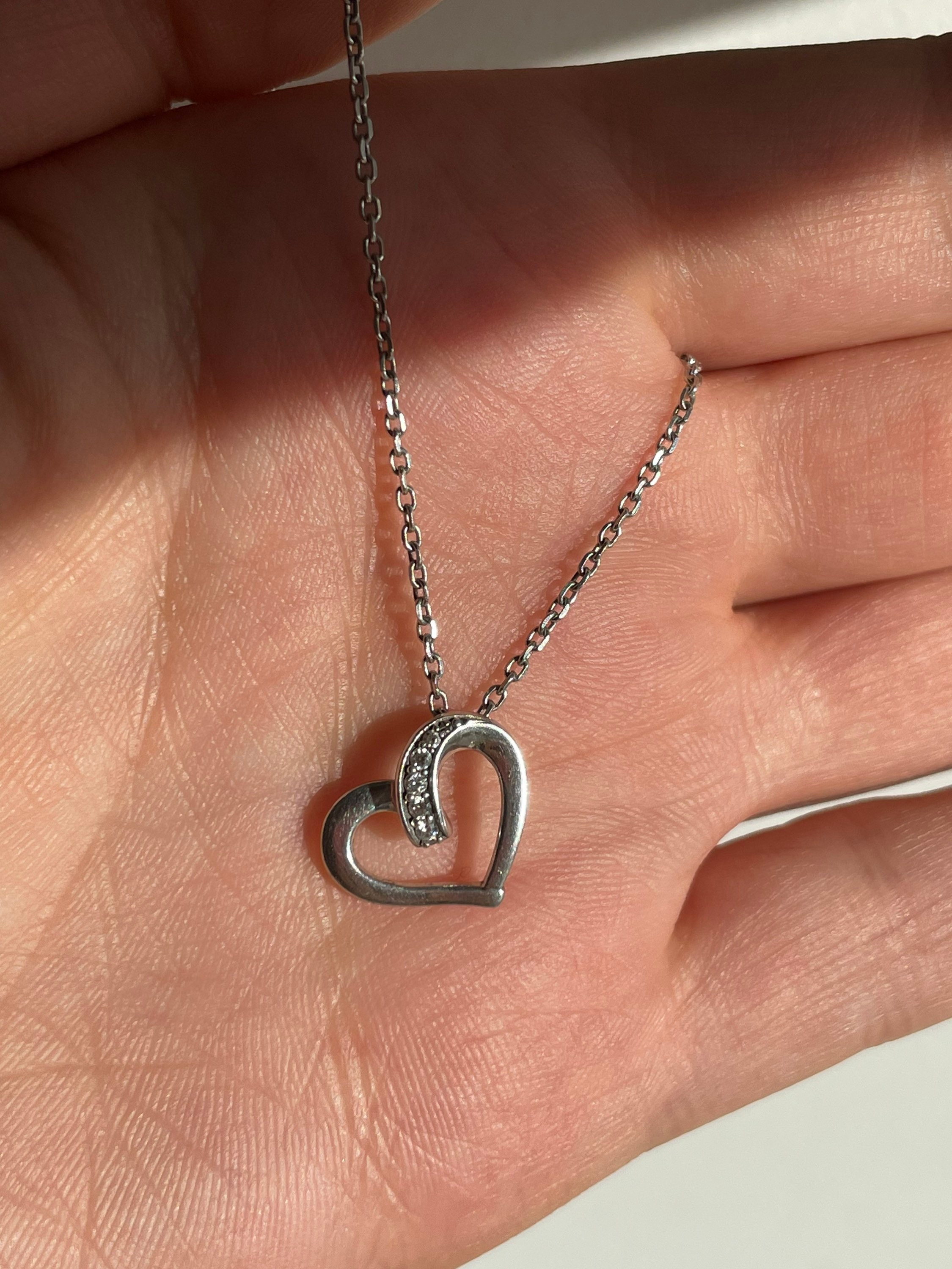 【STONEHENgE】Silhouette〜Silver Heart Necklace H0154#2023春 STONEHENgE】Silhouette〜Silver Heart Necklace H0154#2023春