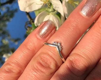 Vintage Pandora Sterling Silver Ring | ALE P11 | Size 50 (US 5.5) | Minimalist Stacking Ring | Gift for Her