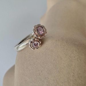 Retired H.H. Nygaard Denmark SPINNING silver ring size 5 3/4 US