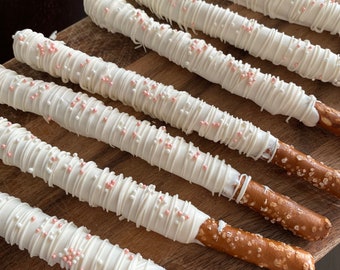 Chocolate Pretzel Rods - Dozen (12)