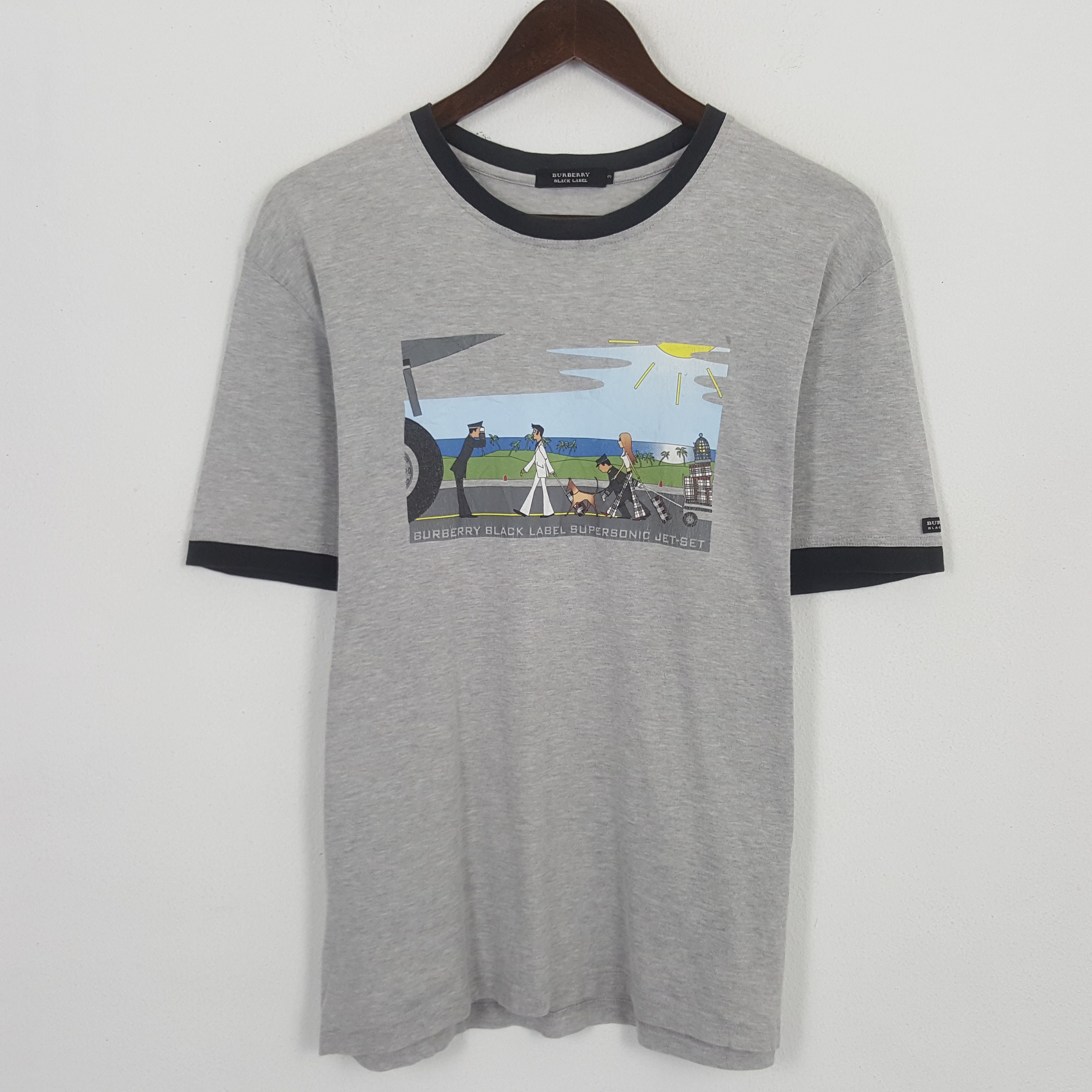 Vintage Burberry Black Label Japan Tshirt - Etsy