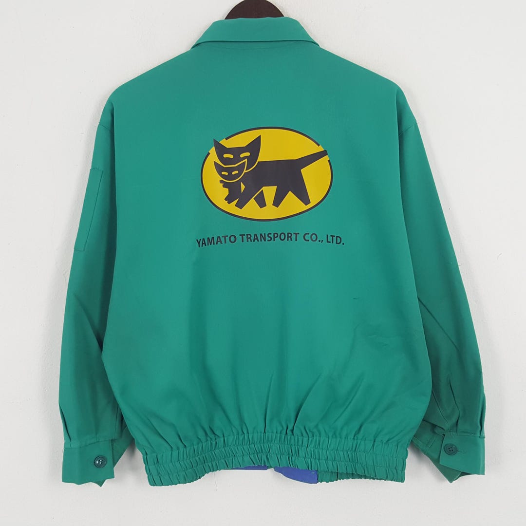 ジャケット・アウター yarmo Work Coat Printed Monark OF SWEDEN Aramark Blue Uniform Work Jacket 1XLR Zip Insulated Lined