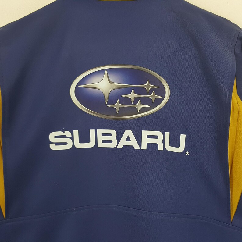 Vintage Subaru Racing Custom Art Logo Worker Jacket - Etsy