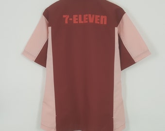 Giacca uniforme vintage 7 Eleven con logo grande