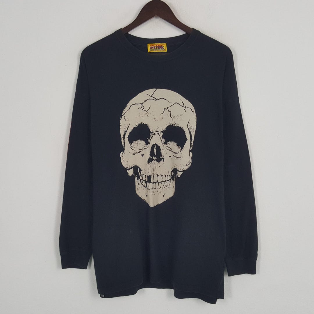 Vintage Hysteric Glamour Big Skull Tshirt - Etsy