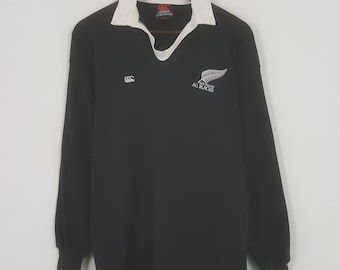 Vintage Nieuw-Zeeland geheel zwarte polo's