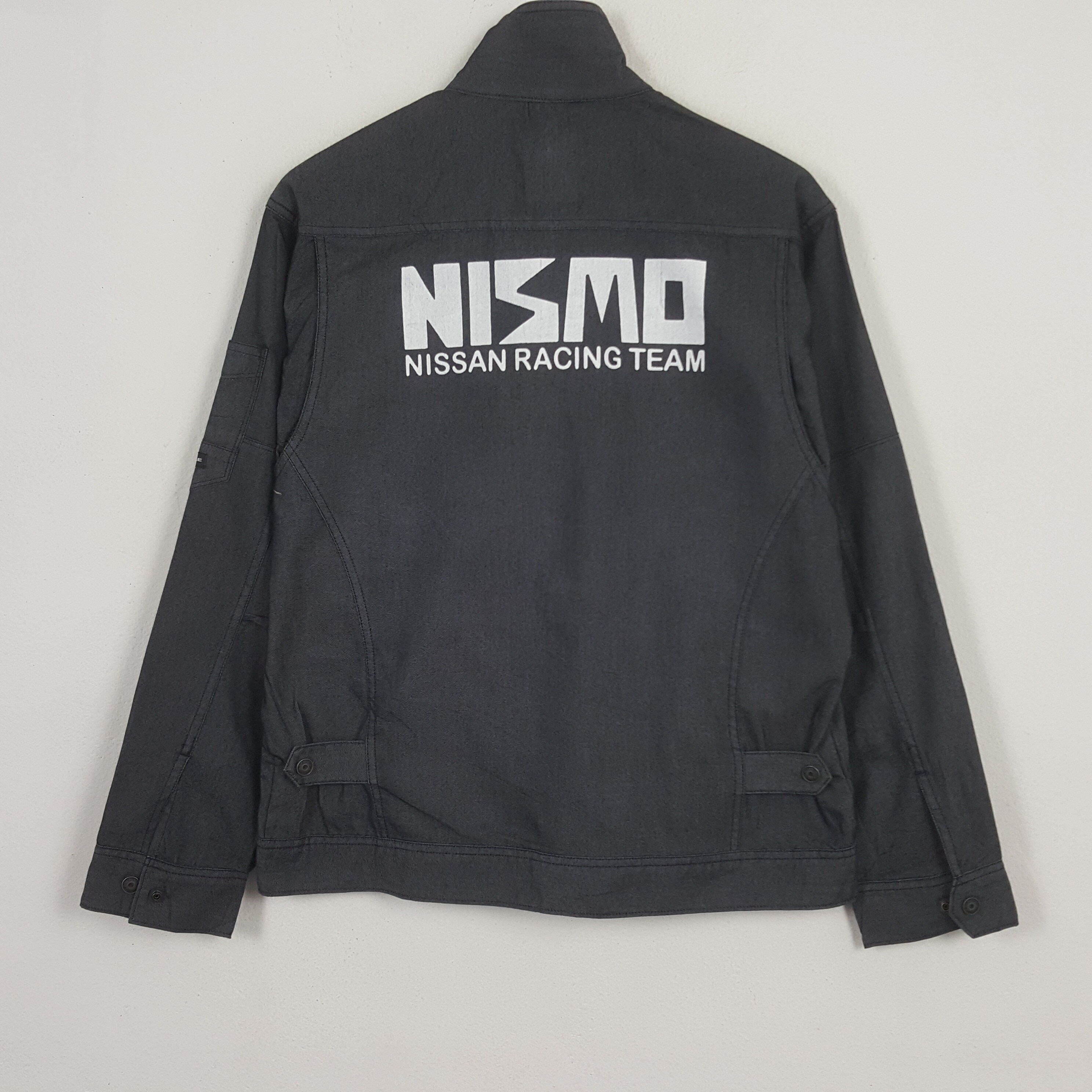 Vintage Nismo Nissan Racing Team Custom Art Uniform Zipper Jacket