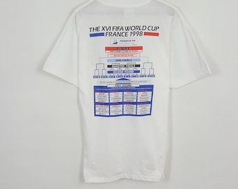 Camiseta vintage de la XVI Copa del Mundo de Francia 1998