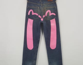 Vintage Evisu Selvedge Japan Rare Custom Daicock Denim Jeans