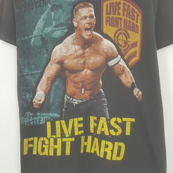 T-shirt Vintage WWE John Cena, Taille XL, Noir Coton - Parfait état