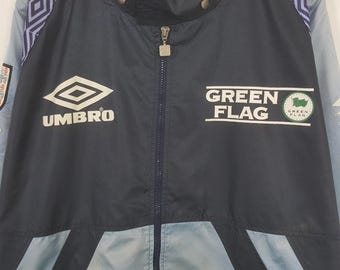 Vintage Umbro England FC Green Flag Windbreaker Jacket - Etsy
