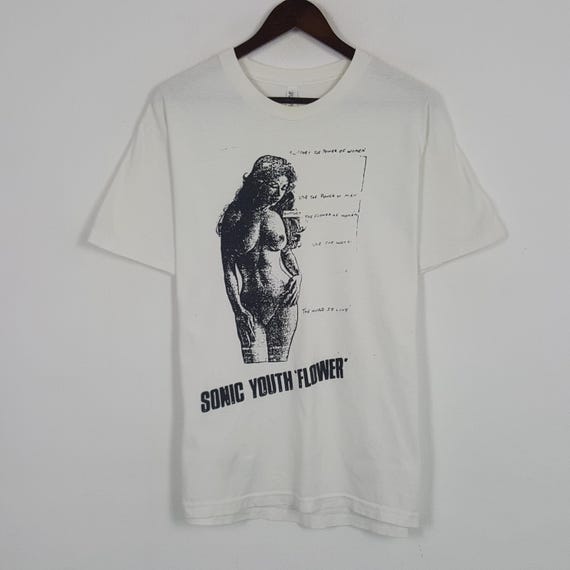 Vintage Sonic Youth Flower Tshirt - Etsy New Zealand