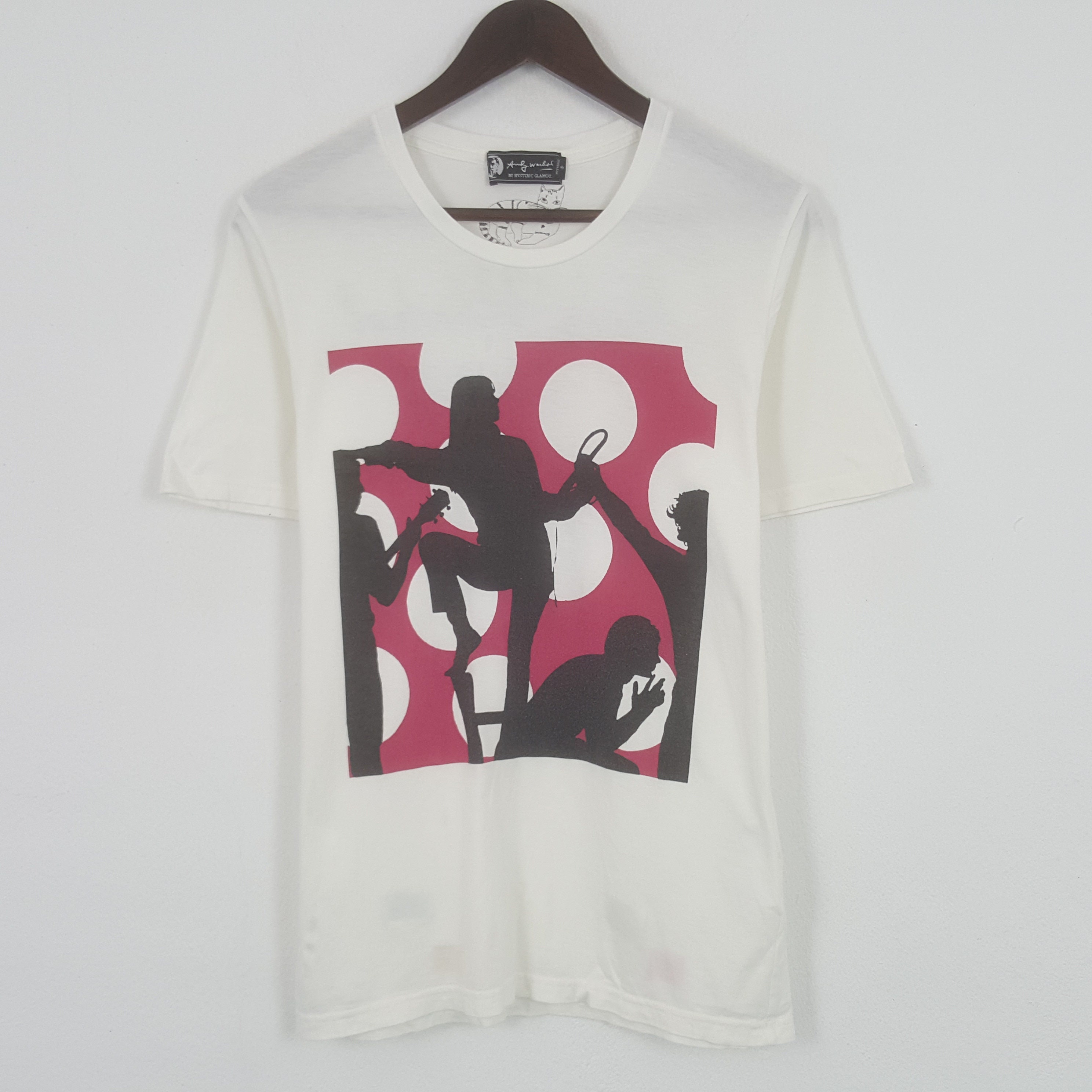 Hysteric Glamour Andy Warhol T-Shirt L Rare Vintage Design