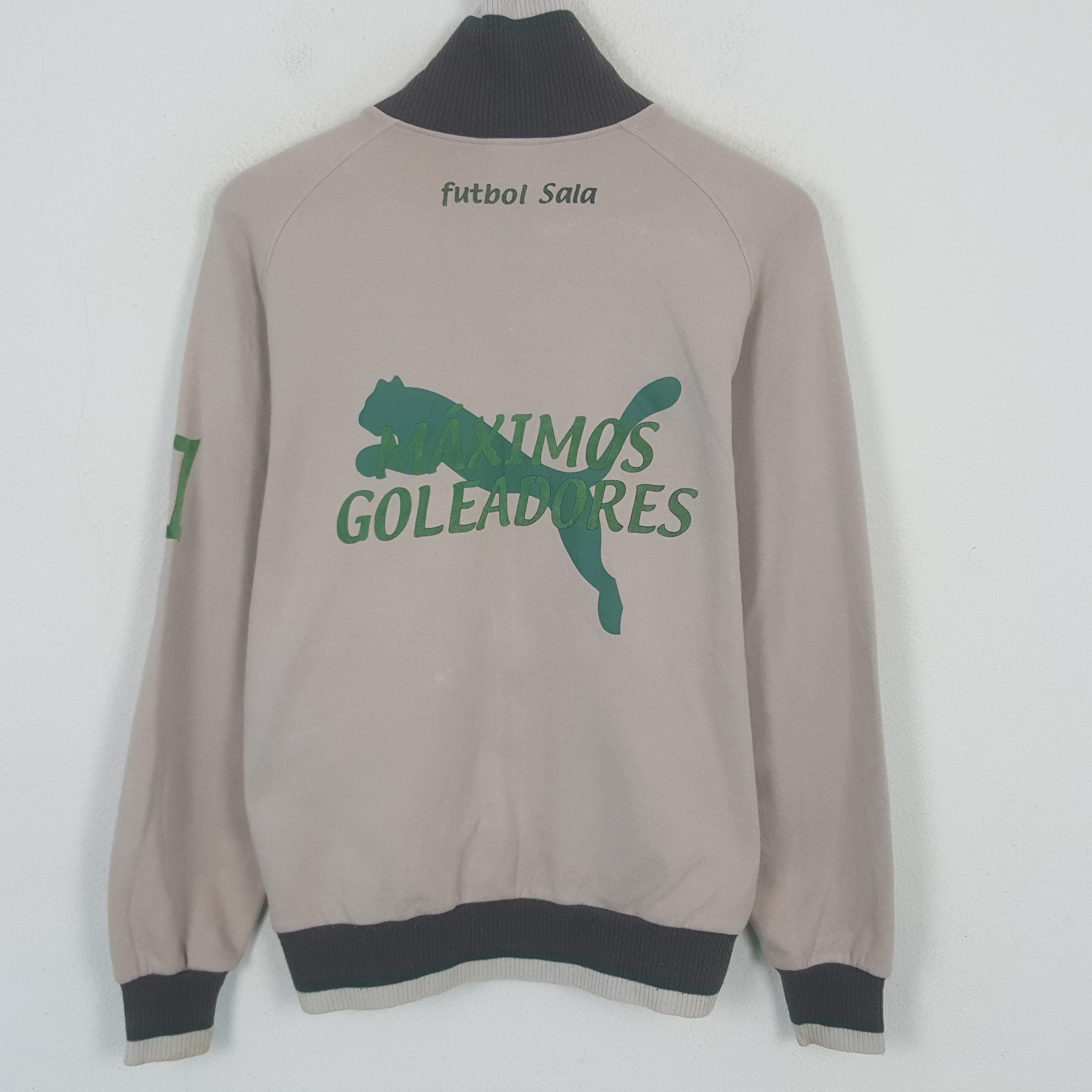 Puma フルジップジャケット ライムグリーン/グレー 00s Vintage Puma Maximos Goleadores Zipper Sweater - Etsy