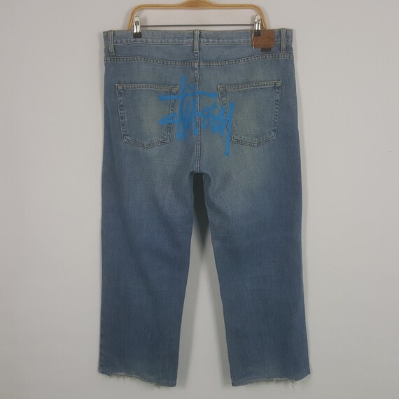 Buy Vintage Stussy USA Custom Art Logo Denim Jeans Online in India  