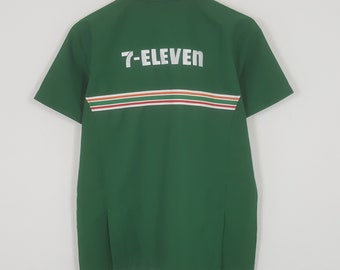 Giacca uniforme vintage con logo ricamato 7 Eleven