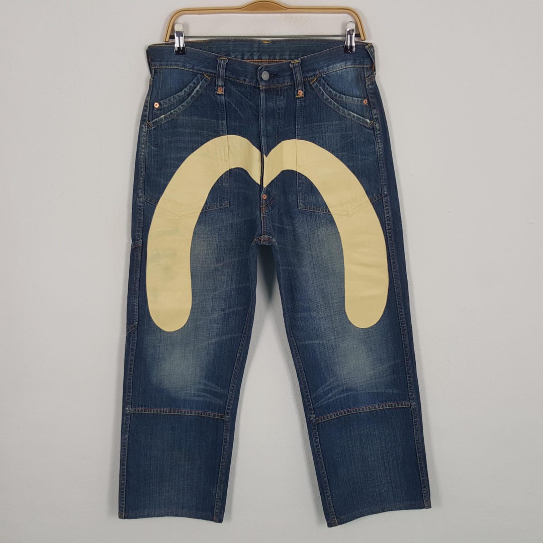 Vintage Evisu Japan Custom Art Daicock Denim Jeans - Etsy