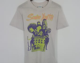 Vintage SONIC YOUTH Flower American Rock Band T-shirt - Etsy