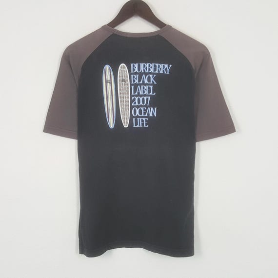 Vintage Burberry Black Label 2007 Tshirt - Etsy