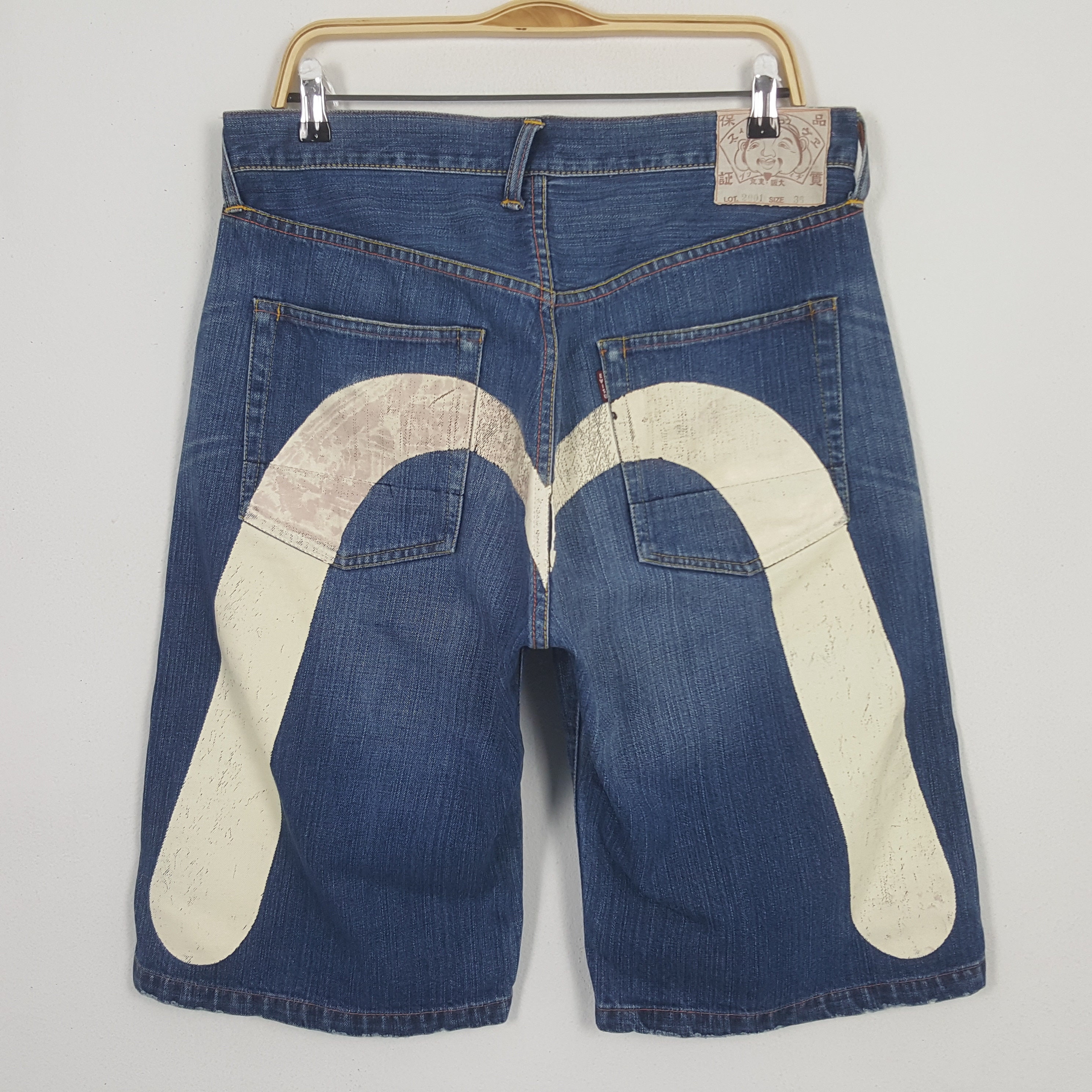 Evisu Jeans Shorts - Etsy