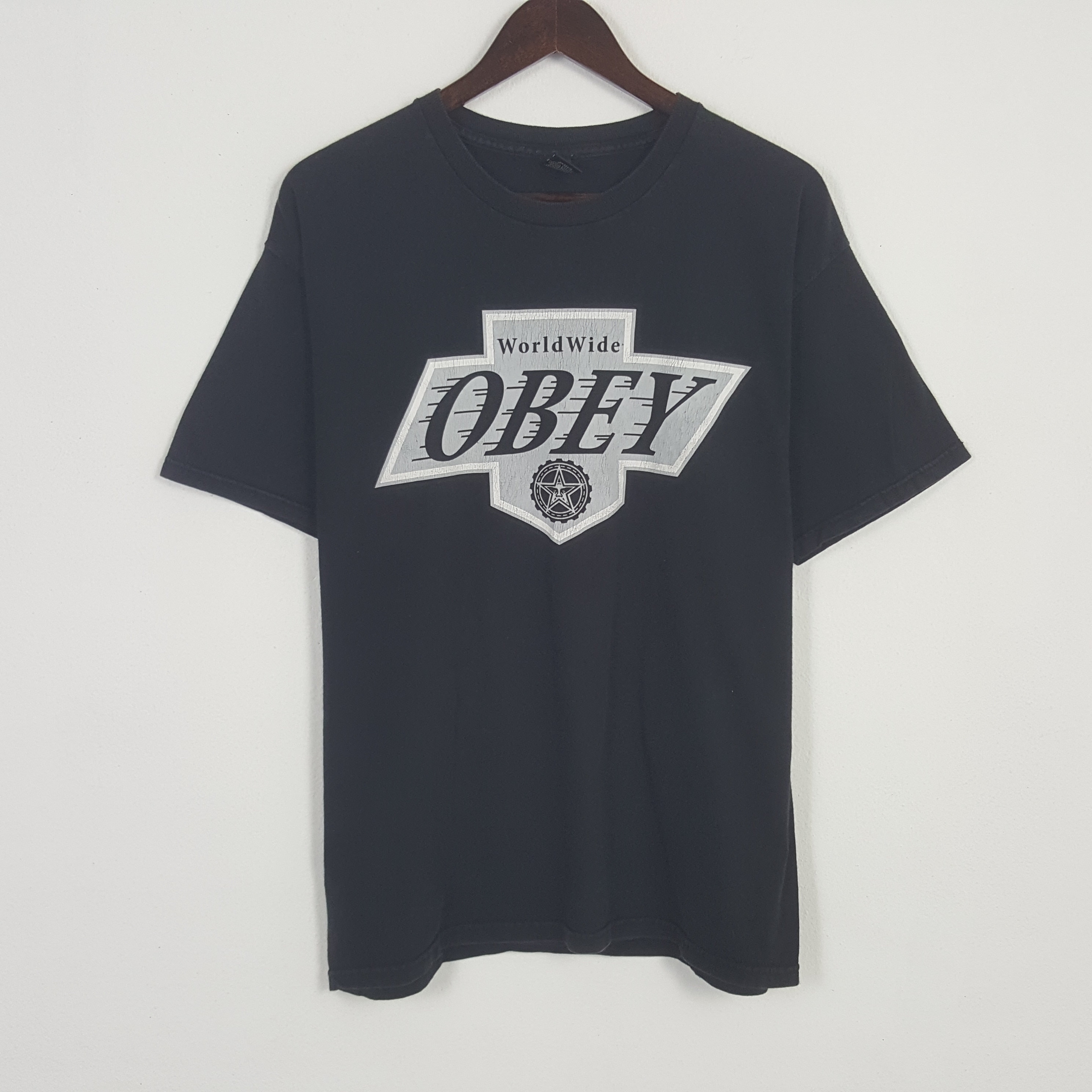 Vintage World Wide Obey Tshirt - Etsy
