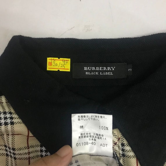 Vintage Burberry Black Label Nova Check Polo Shirt - Etsy