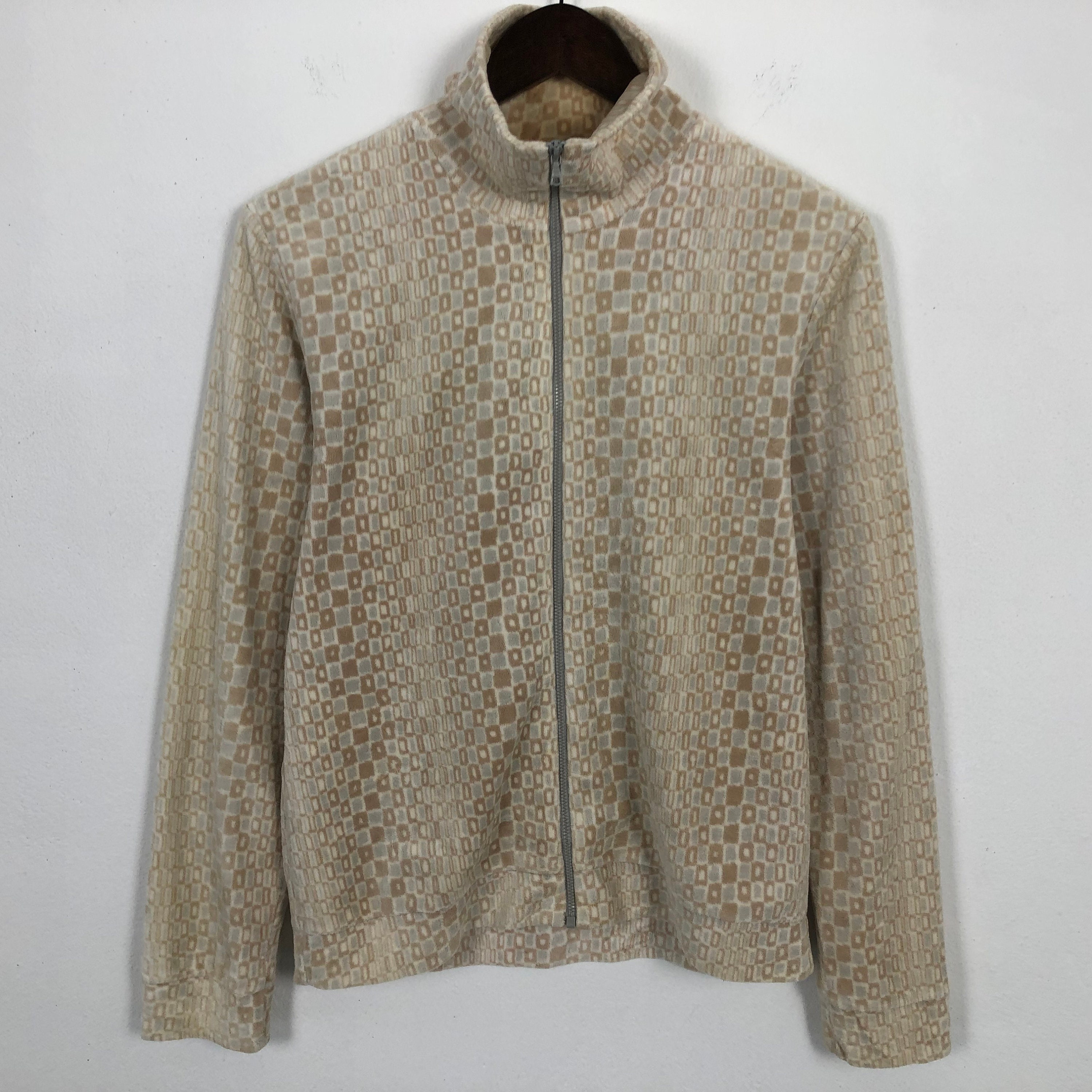 A.P.C., Vintage APC Velvet Design Zipper Women Jacket