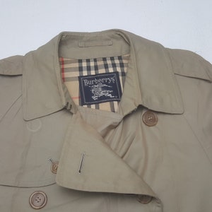 Burberry Double Breasted Quilted Nova Check Coat Beige main image 1
