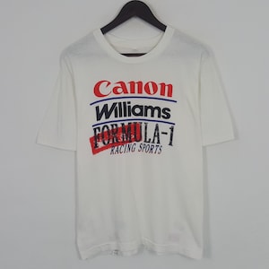 Vintage Canon Williams Formula 1 Racing Sports Tshirt