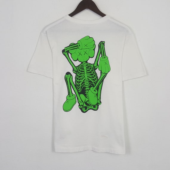 国内で当店のみ VINKID - Skeleton Graphic Fake Fashion Rare Vintage 1993 Fashion Victim Skeleton Middle Finger