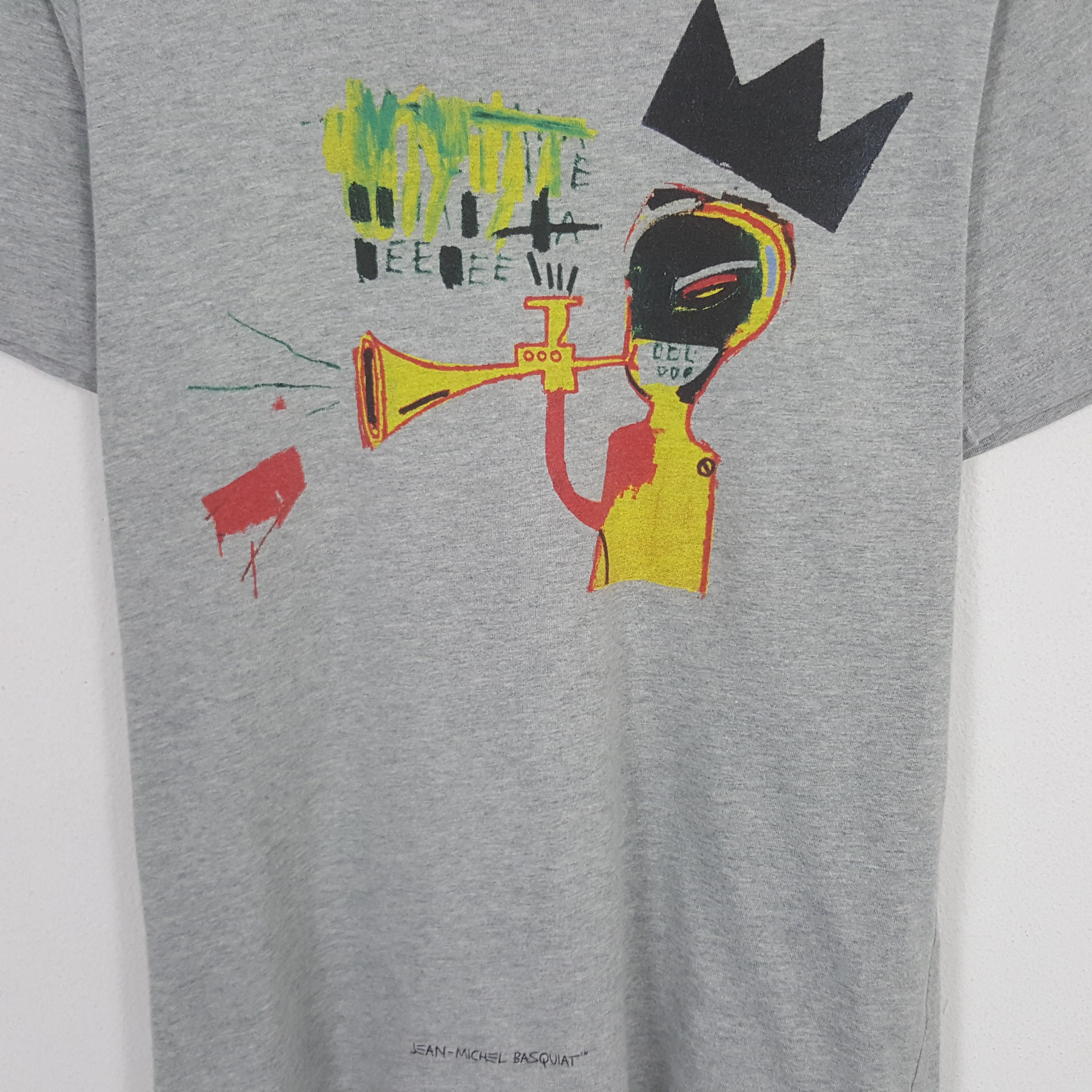 T-shirt Jean-Michel Basquiat Grafica Marrone - Maglia Unisex In Cotone Gildan 5000