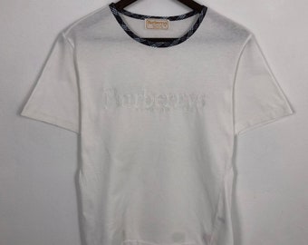 Vintage Burberrys Embroidery Design T-shirt