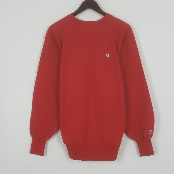 Vintage Champion Small Patchwork Logo Sweatshirt - image 1