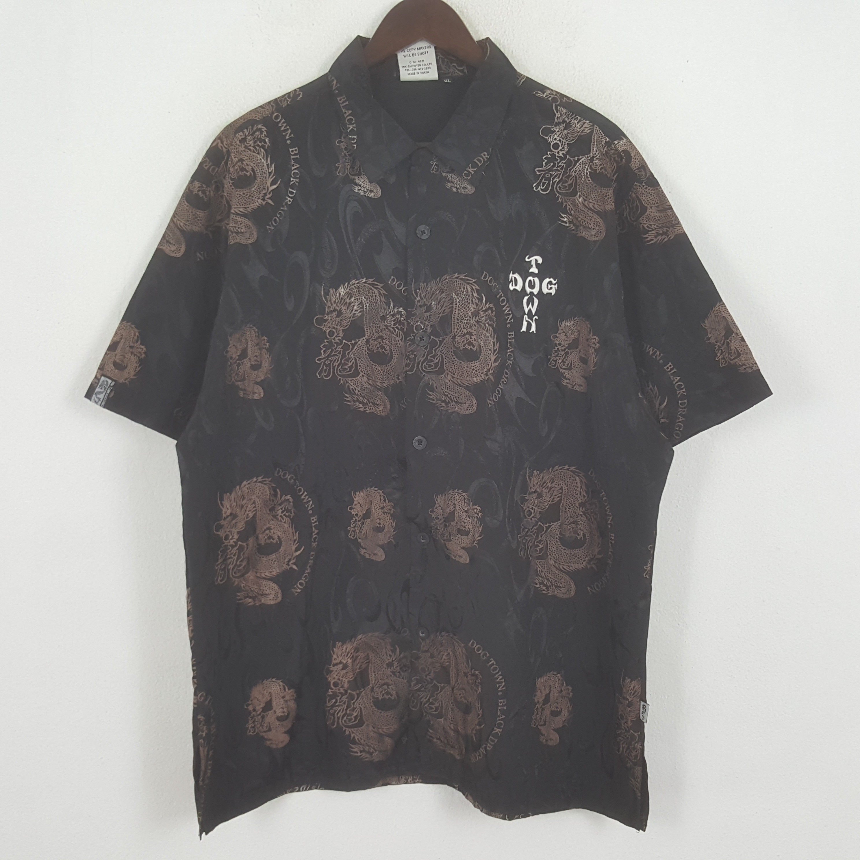Vintage Dogtown Black Dragon Button up Shirt - Etsy