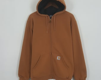 Vintage Carhartt Zipper Winter Jacket With Hoodie