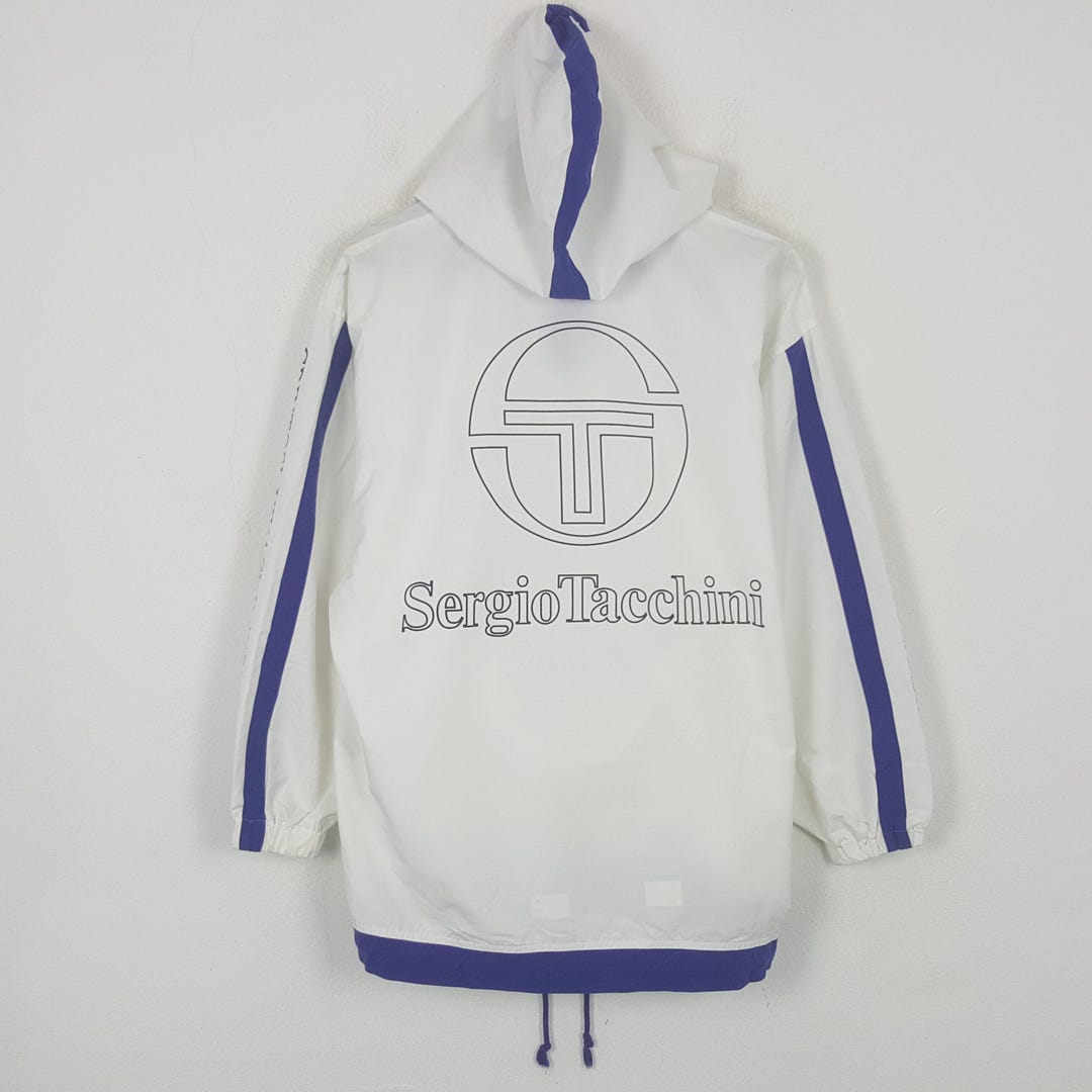 Vintage Sergio Tacchini Big Logo Zipper Jacket Hoodie - Etsy