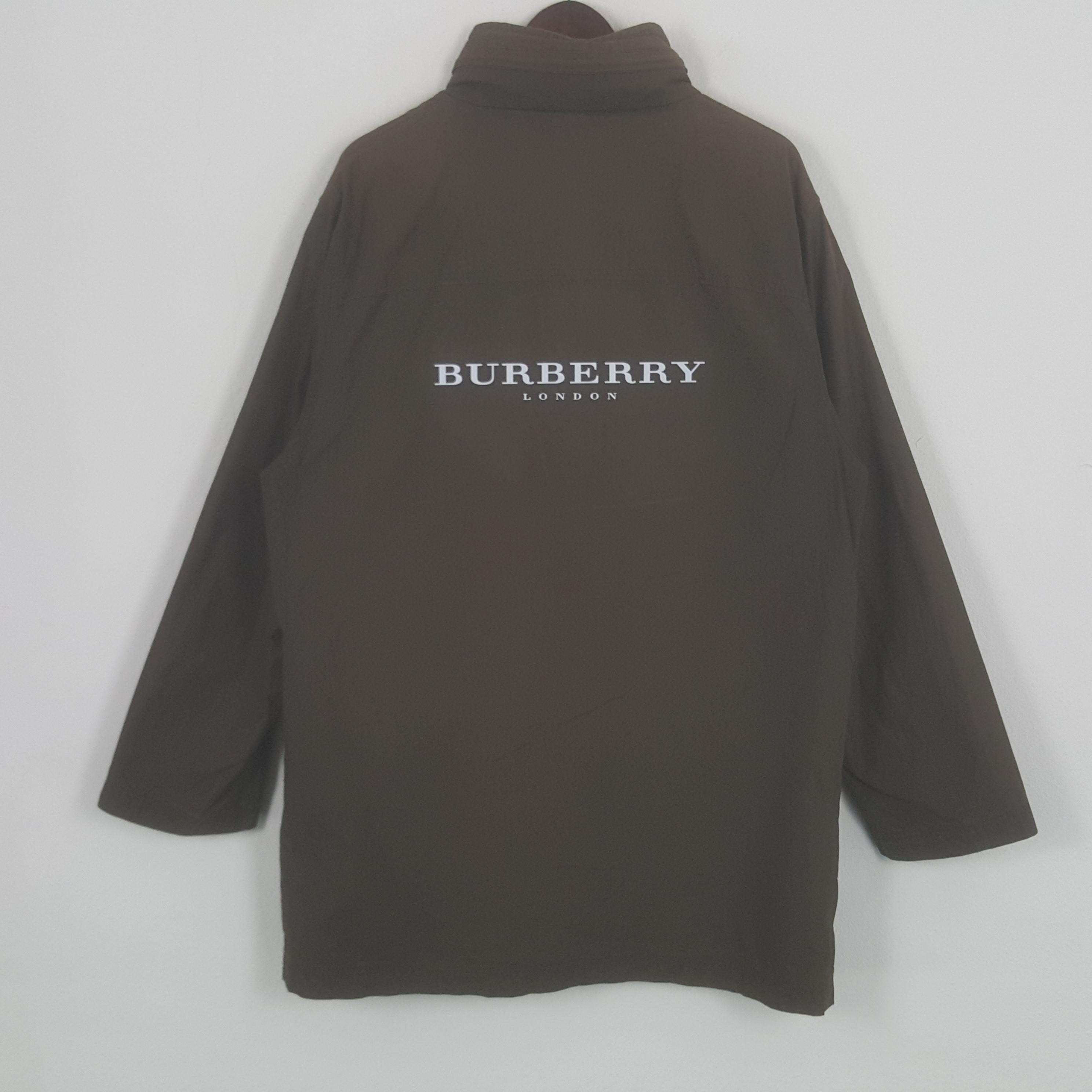 Vintage Burberry London Zipper Custom Art Logo Long Jacket - Etsy