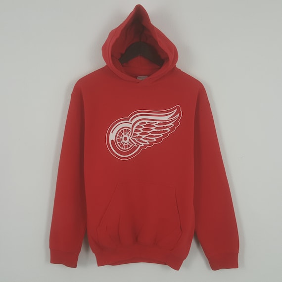 RED GHOST WINGS HOODIE/ブラック×レッド/パーカー phantom-hoodie-layflat-main-