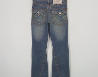 新品未使用 TRUE RELIGION JOEY 25インチ True Religion Joey Big T Metalli Size 25 Jeans New With Tags USA
